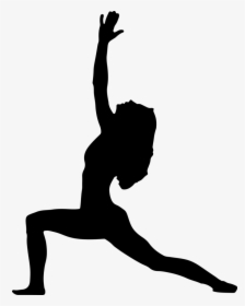 Yoga Silhouette Lotus Position Clip Art - Yoga Poses Black And White, HD Png Download, Transparent PNG