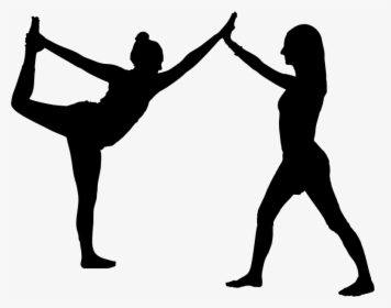 Cooperative Yoga Silhouette - Yoga Silhouette Png Homme, Transparent Png, Transparent PNG