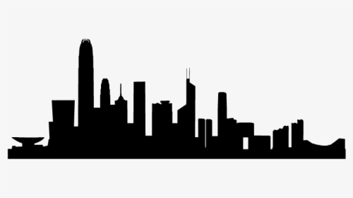 Hong Kong Skyline Silhouette - Pray For Hong Kong, HD Png Download, Transparent PNG