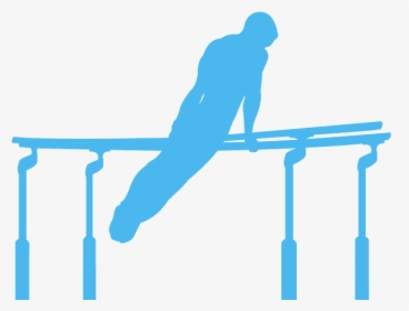 Boy Gymnast Silhouette Parallel Bars, HD Png Download, Transparent PNG