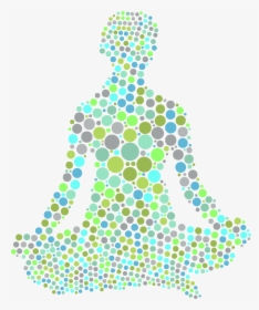 Female Yoga Pose Silhouette 7 Circles No Background - Portable Network Graphics, HD Png Download, Transparent PNG