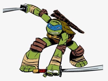 Ninja Turtles Clipart Silhouette - Ninja Turtle Comic Leonardo, HD Png Download, Transparent PNG