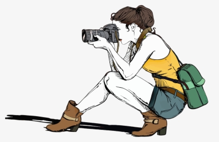 Photographer With Camera Silhouette Png - Photography Clipart, Transparent Png, Transparent PNG