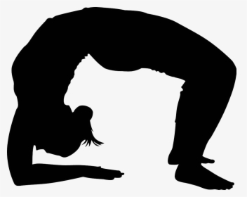 Yoga Silhouette - Yoga Silhouette Wheel, HD Png Download, Transparent PNG