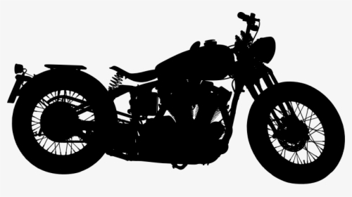 Harley Davidson Motorcycle Silhouette By Emslichter - Moto Harley Davidson Png, Transparent Png, Transparent PNG
