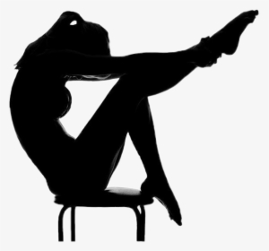 #dance #shadow #silhouette #stretching #yoga #sexy - Chair Dance Silhouette, HD Png Download, Transparent PNG