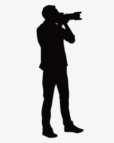 Photographer Silhouette - Standing, HD Png Download, Transparent PNG