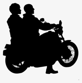 Motorcycle, Couple, Rider, Silhouette, Adventure, Biker - Motorcycle Silhouette, HD Png Download, Transparent PNG
