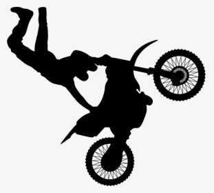 Motocross Motorcycle T-shirt Dirt Bike Sticker - Motocross Silhueta Png, Transparent Png, Transparent PNG