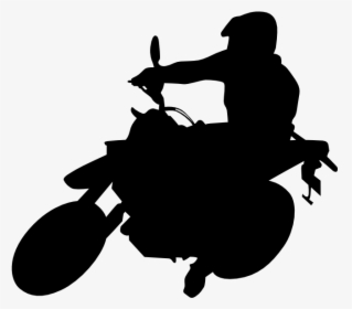Motorcycle Clipart Motorcycle Driver - Motorcycle Rider Silhouette Transparent, HD Png Download, Transparent PNG