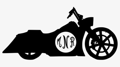 Motorcycle Clipart Bagger Clip Art Black And White - Motorcycle Bagger Clipart Black And White, HD Png Download, Transparent PNG