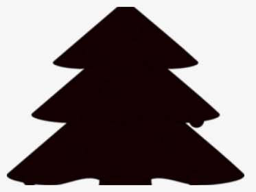 Christmas Tree Silhouette - Black And White Christmas Tree Vector, HD Png Download, Transparent PNG