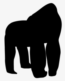 Gorilla Animal Silhouette Free Illustrations - Furniture, HD Png Download, Transparent PNG