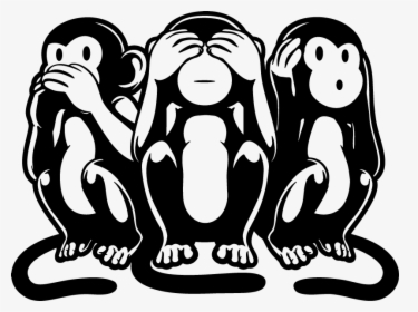 Three Monkeys Vector, HD Png Download, Transparent PNG