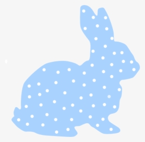 Bunny Polka Dot Silhouette, HD Png Download, Transparent PNG