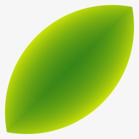 Green Leaf Silhouette / Icon - Oval, HD Png Download, Transparent PNG