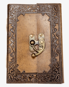 Ornate Border Leather Journal With Clasp - Motif, HD Png Download, Transparent PNG