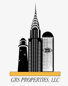 Chrysler Building Silhouette Vector , Png Download - Chrysler Building Silhouette Vector, Transparent Png, Transparent PNG