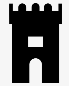 Fortress Tower Antique Building Silhouette Of A Computer - Tower Game Png, Transparent Png, Transparent PNG