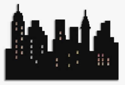 City Building Clipart Black And White Png - Simple City Skyline Silhouette,  Transparent Png , Transparent Png Image - PNGitem