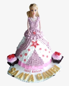 Barbie Doll Cake Pink & White Le Torta Cake Shop Aluva - Happy Birthday Cake Barbie Doll Png, Transparent Png, Transparent PNG
