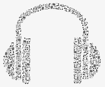 Abstract, Art, Audio, Aural, Ear, Headphones, Hearing - Headphone Music Note Clipart, HD Png Download, Transparent PNG