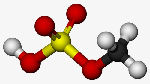 Methyl Bisulfate Molecule 3d Balls By Ahrls 2011 - 3d Model 1 Ethyl Methane, HD Png Download, Transparent PNG