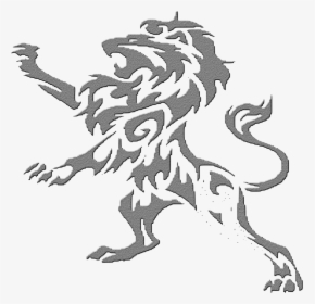 Tattoo Lion Leo Sleeve Artist Png Download Free Clipart - Simple Lion Tattoo Tribal, Transparent Png, Transparent PNG