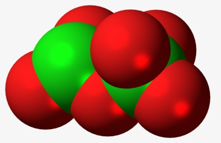 Dichlorine-hexoxide Molecule Spacefill - Coquelicot, HD Png Download, Transparent PNG