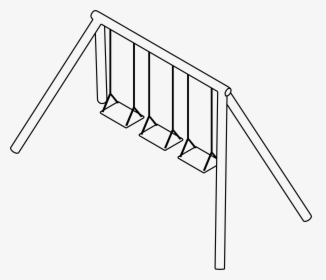 Swings Png Black And White - Swings Black And White, Transparent Png, Transparent PNG