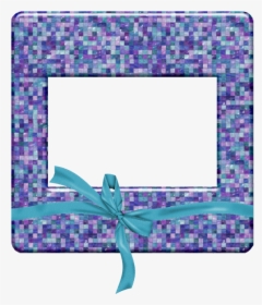 Free Printable Frames Or Labels With Bows - Cuadro Png Con Fondo Celeste, Transparent Png, Transparent PNG