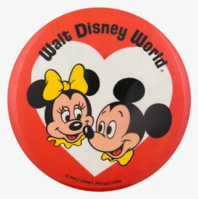 Walt Disney World Minnie And Mickey Entertainment Button - Cartoon, HD Png Download, Transparent PNG