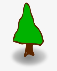 Cartoon Tree With Shadow Png, Transparent Png, Transparent PNG