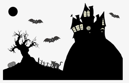 Halloween Drawing Shadow Silhouette - Halloween Shadow Clipart, HD Png Download, Transparent PNG