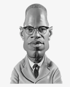 Malcolm X Caricature, HD Png Download, Transparent PNG