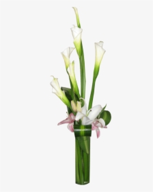 Calla Lily Flower Arrangements - Transparent Modern Flower Vase Png, Png Download, Transparent PNG