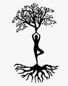 Transparent Tree Shadow Clipart - Clipart Yoga Tree Pose, HD Png Download, Transparent PNG