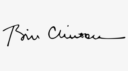 William Clinton President Signature, HD Png Download, Transparent PNG