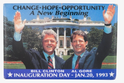 Clinton Gore Inauguration Day Political Button Museum - 1992, HD Png Download, Transparent PNG