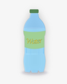 Blue,liquid,plastic Bottle - Plastic Bottle, HD Png Download, Transparent PNG
