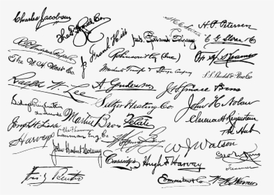 Old Fashioned Signatures, HD Png Download, Transparent PNG