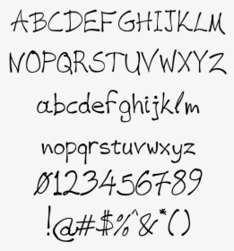 Handwriting Vag Handwritten Example - Serif Font Thin, HD Png Download, Transparent PNG