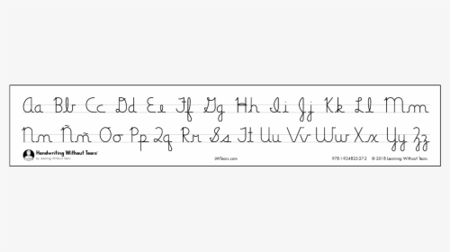 Cursive Alphabet Desk Strips - Handwriting Without Tears Cursive B, HD Png Download, Transparent PNG