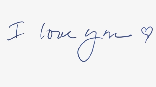 Handwriting I Love You Png, Transparent Png, Transparent PNG