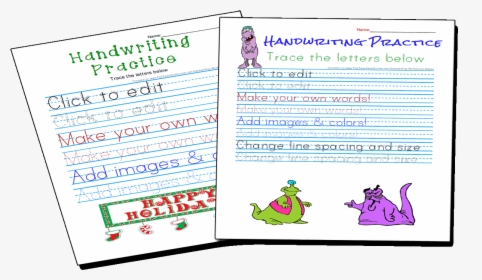 Handwriting Worksheets Make, HD Png Download, Transparent PNG