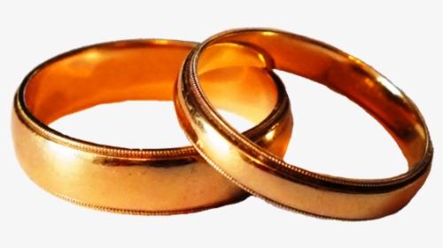 Marriage Clipart Two Ring - Orange Wedding Ring Png, Transparent Png, Transparent PNG