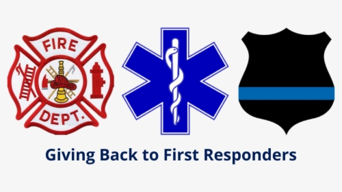 Giving Back First Responders Ems Star Of Life Fire - First Responders Logo, HD Png Download, Transparent PNG