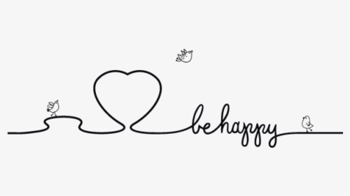 #ftestickers #heart #line #text #happy #heartbeat - Line Art, HD Png Download, Transparent PNG