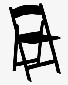 Transparent Wood Folding Chair Png Image - Black Resin Folding Chair, Png Download, Transparent PNG