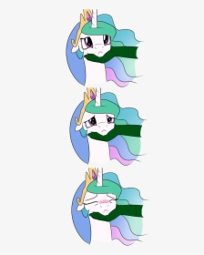 Princess Celestia Princess Luna Pony Green Mammal Vertebrate - Mlp Sad Celestia, HD Png Download, Transparent PNG